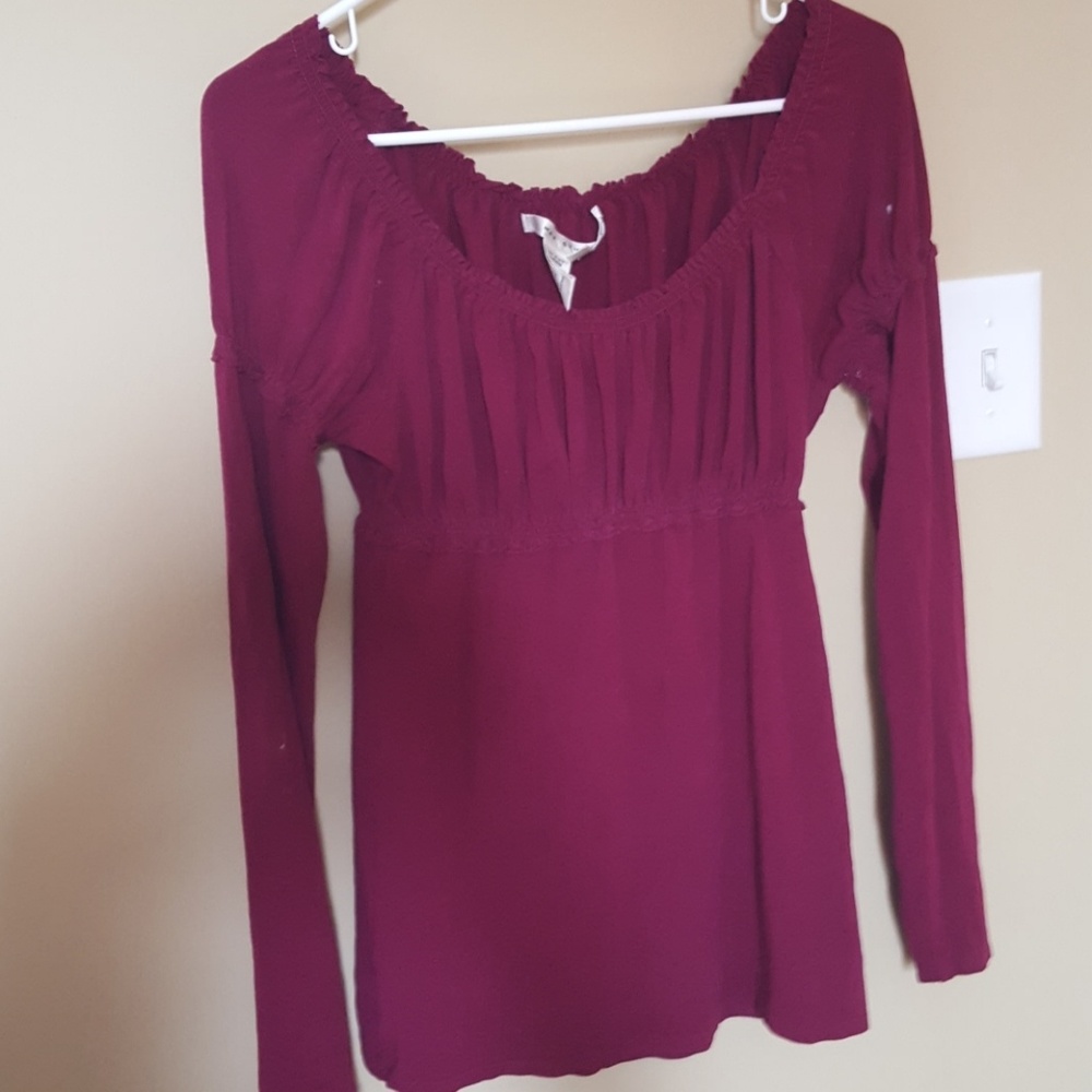 Bergandy blouse